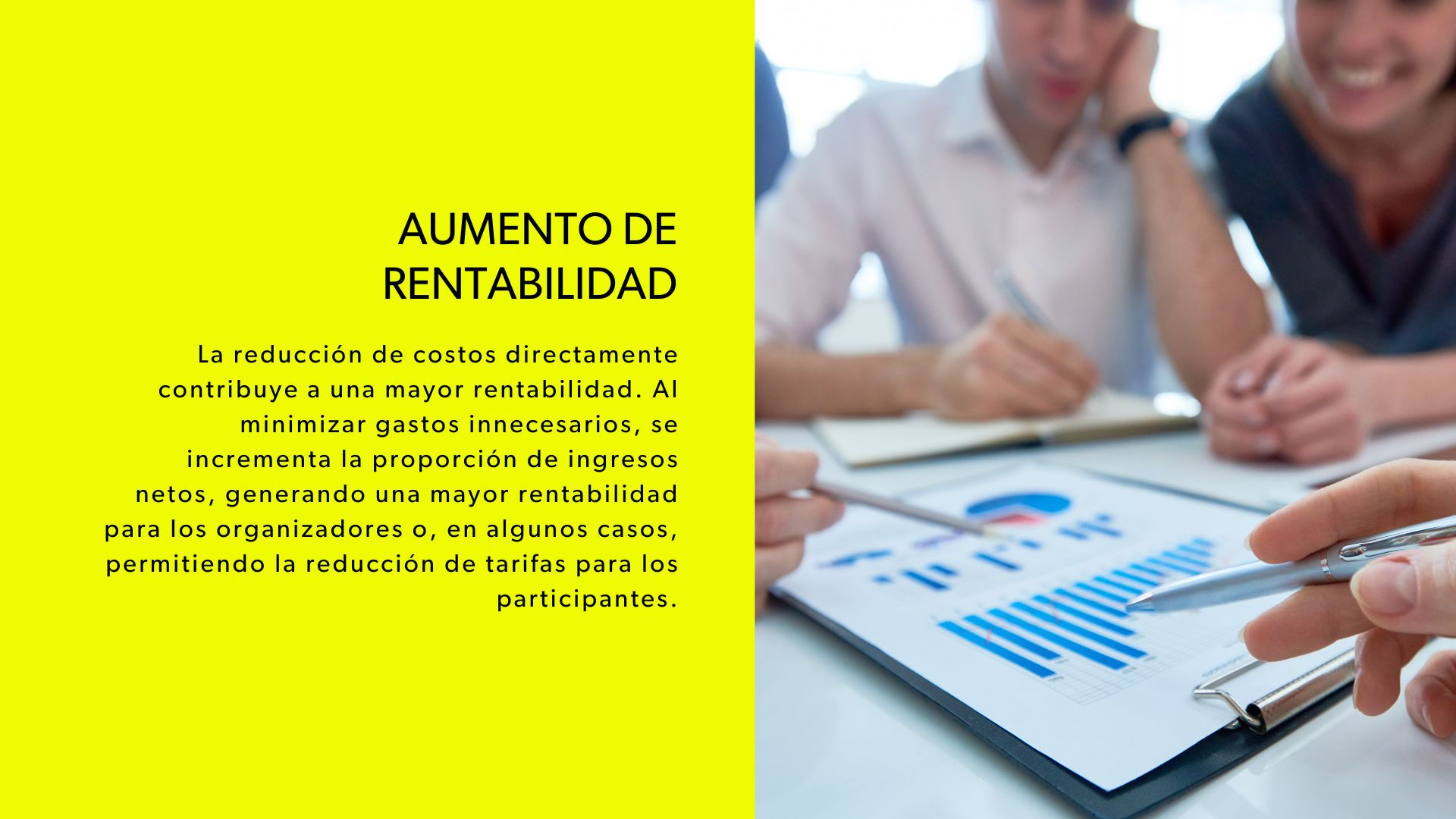 principales beneficios de la reducción de costos en eventos