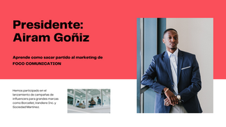 Ejemplo de una presentación para un evento