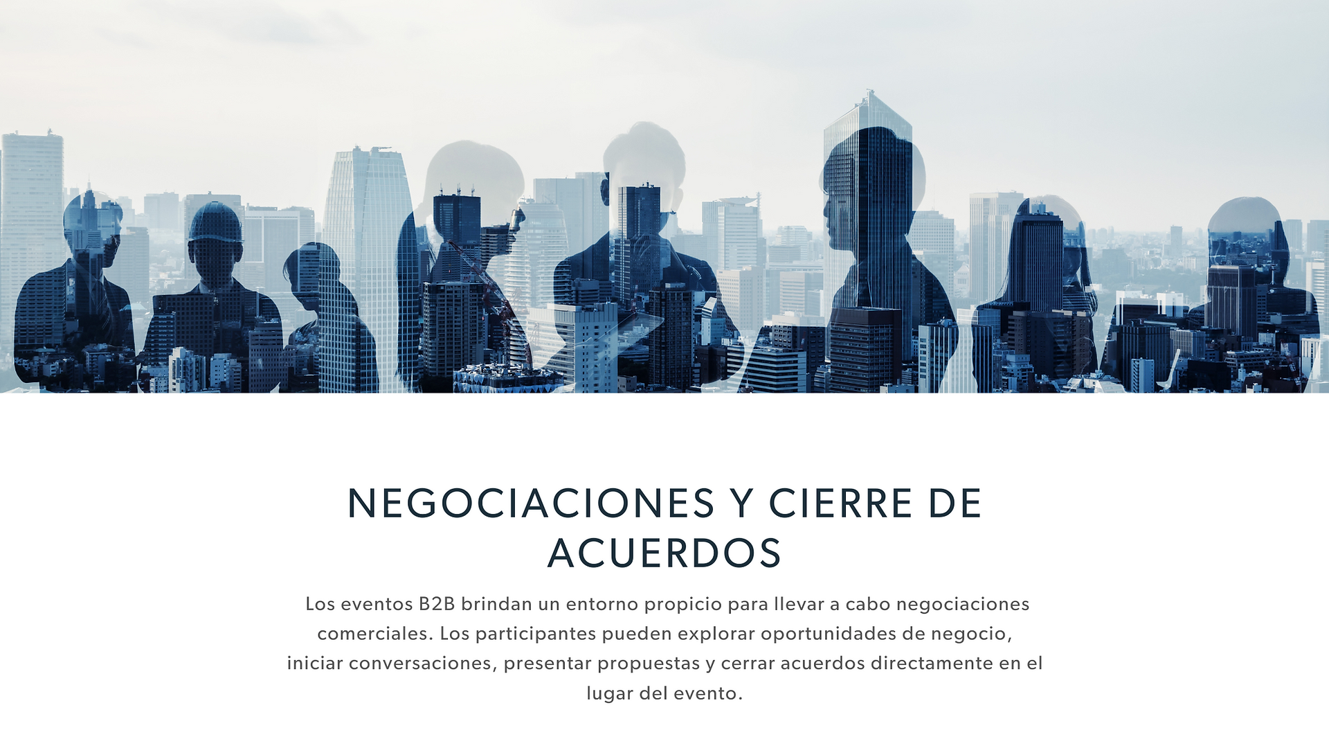 Características de los eventos B2B