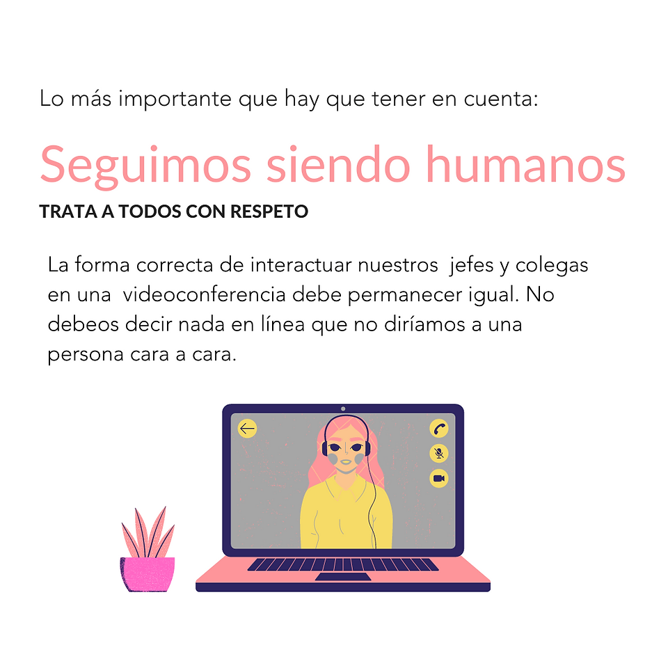 Etiqueta para conferencias virtuales