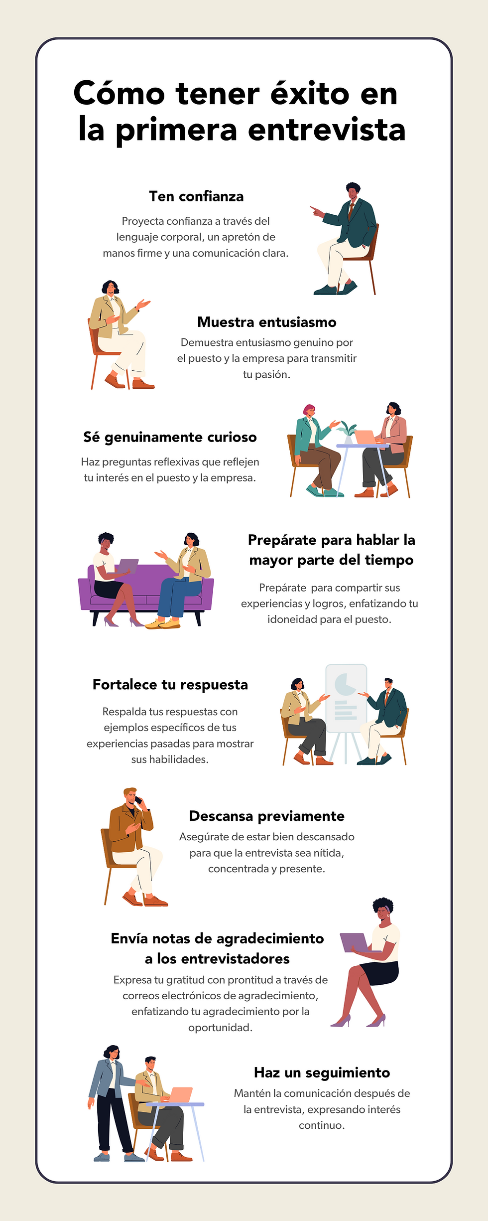Cómo tener éxito en su primera entrevista