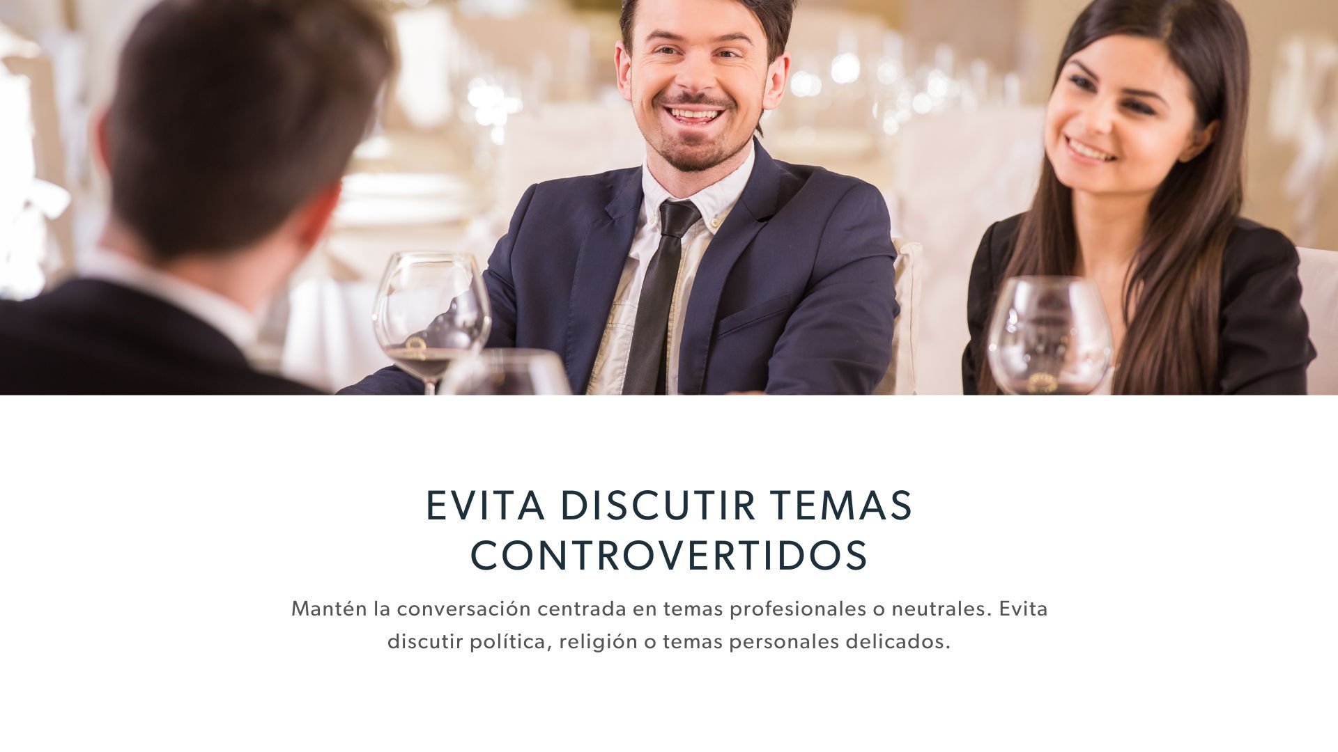 10 recomendaciones de etiqueta en las comidas de negocios