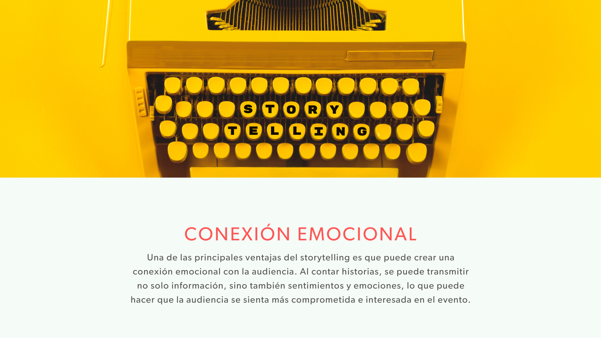 Beneficios del storytelling en la organización de eventos