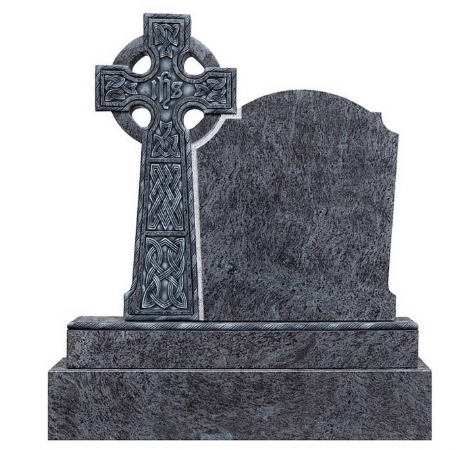 Celtic Cross Dark Grey Marble