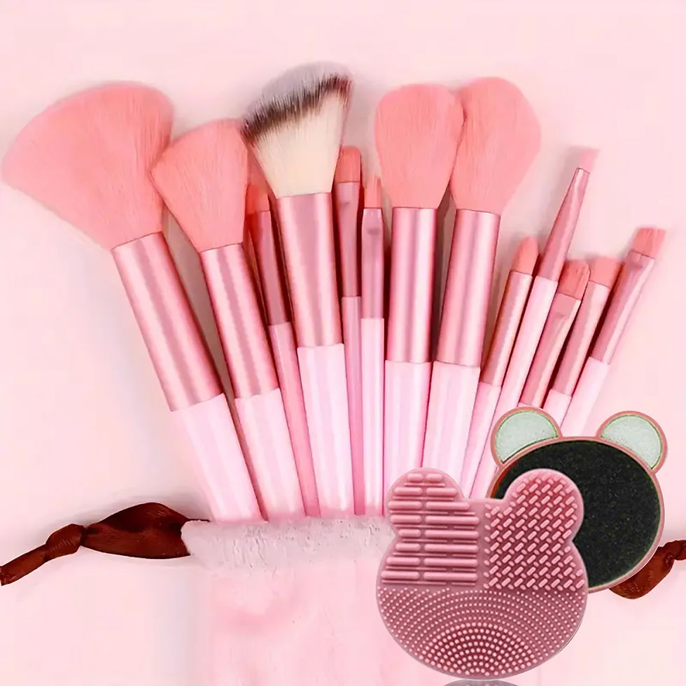 Thumbnail: 33pcs beauty set makeup kit  large and small beauty sponges for flawless makeup 