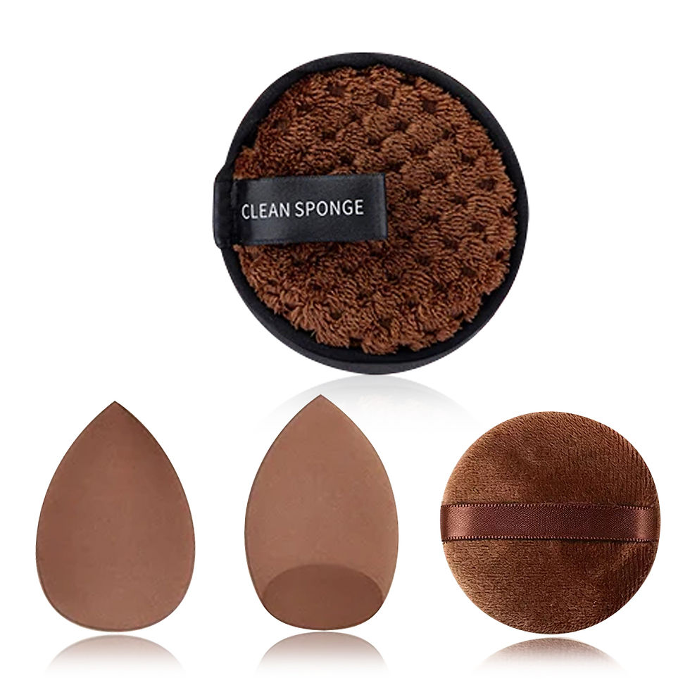 Thumbnail: 33pcs beauty set makeup kit  large and small beauty sponges for flawless makeup 