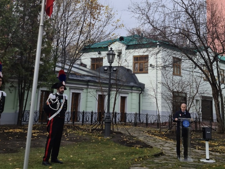 Celebrati in Ambasciata a Mosca il giorno dell'Unità Nazionale e la giornata delle Forze Armate