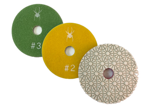 Spider 3 Step White Label Pads | iknowatoolguy