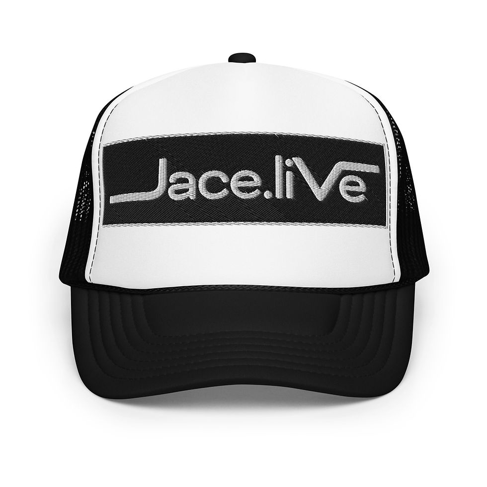 Thumbnail: Foam trucker hat with Jace.Live insignia. assorted colors, includes shipping