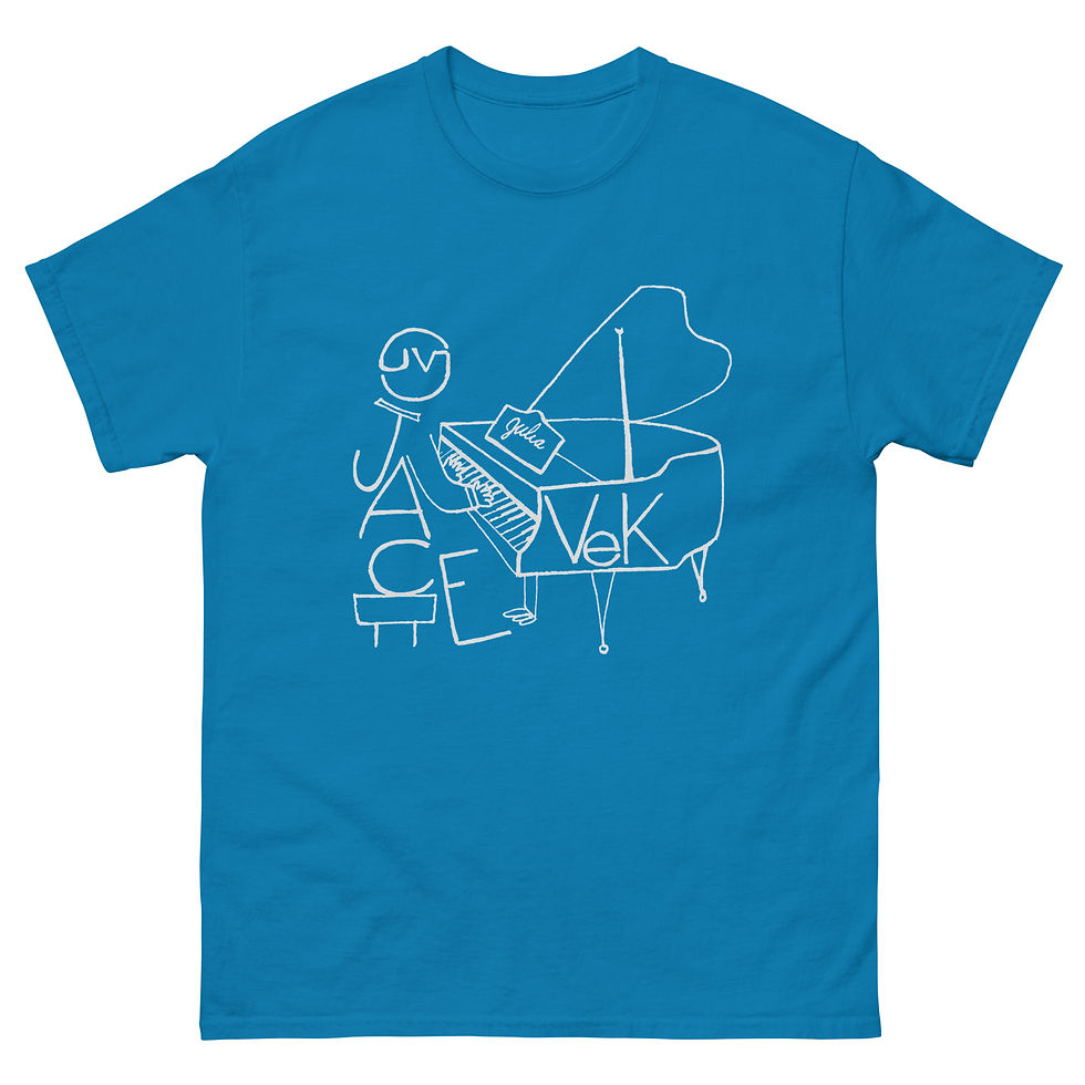 Thumbnail: The LowMaintLiz Collection "Jace Vek Tee shirt" printed in White!