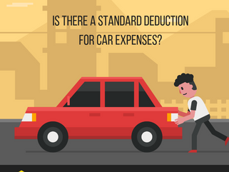 Is there a standard deduction for car expenses?
