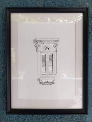 Architecture drawing in pencil