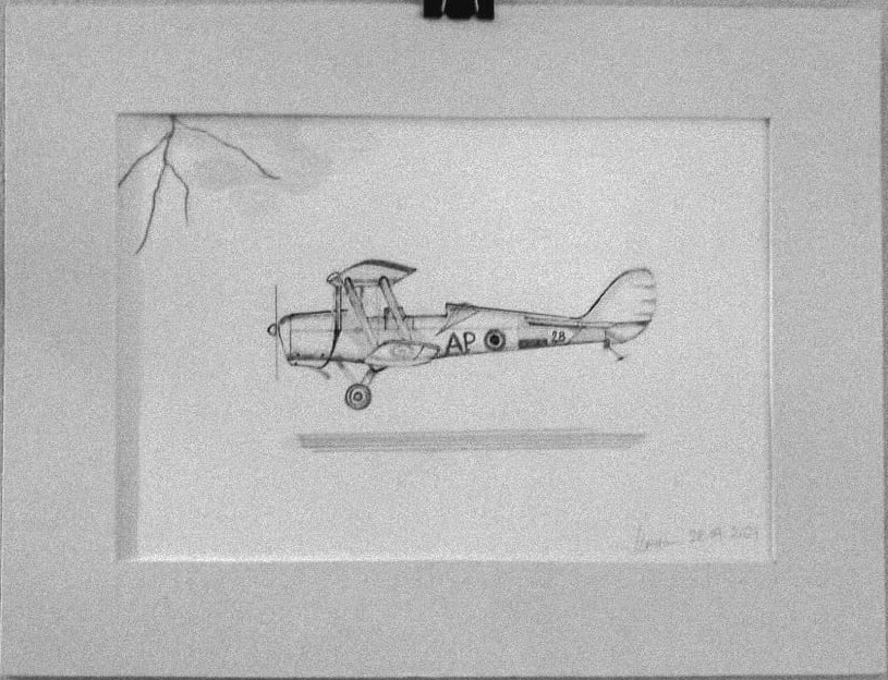 Aeropane pencil drawing