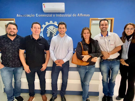 Visita a sede da Acia - A Associação Comercial de Alfenas