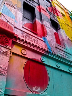 Painted building
