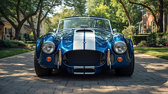 Shleby Cobra With Blue Stripes