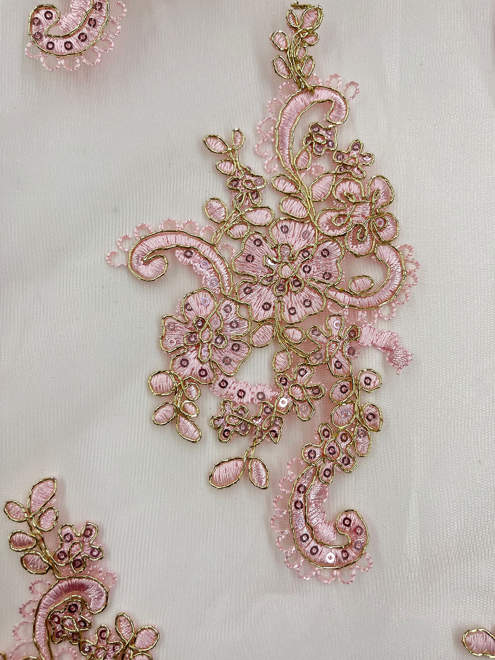 Miniatura: Pink and Gold Lace