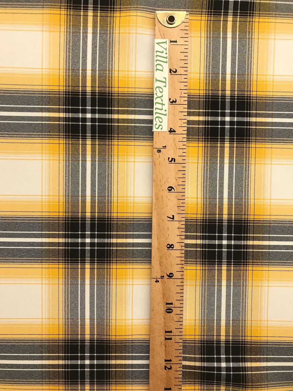 Thumbnail: Yellow Plaid - Poly Poplin