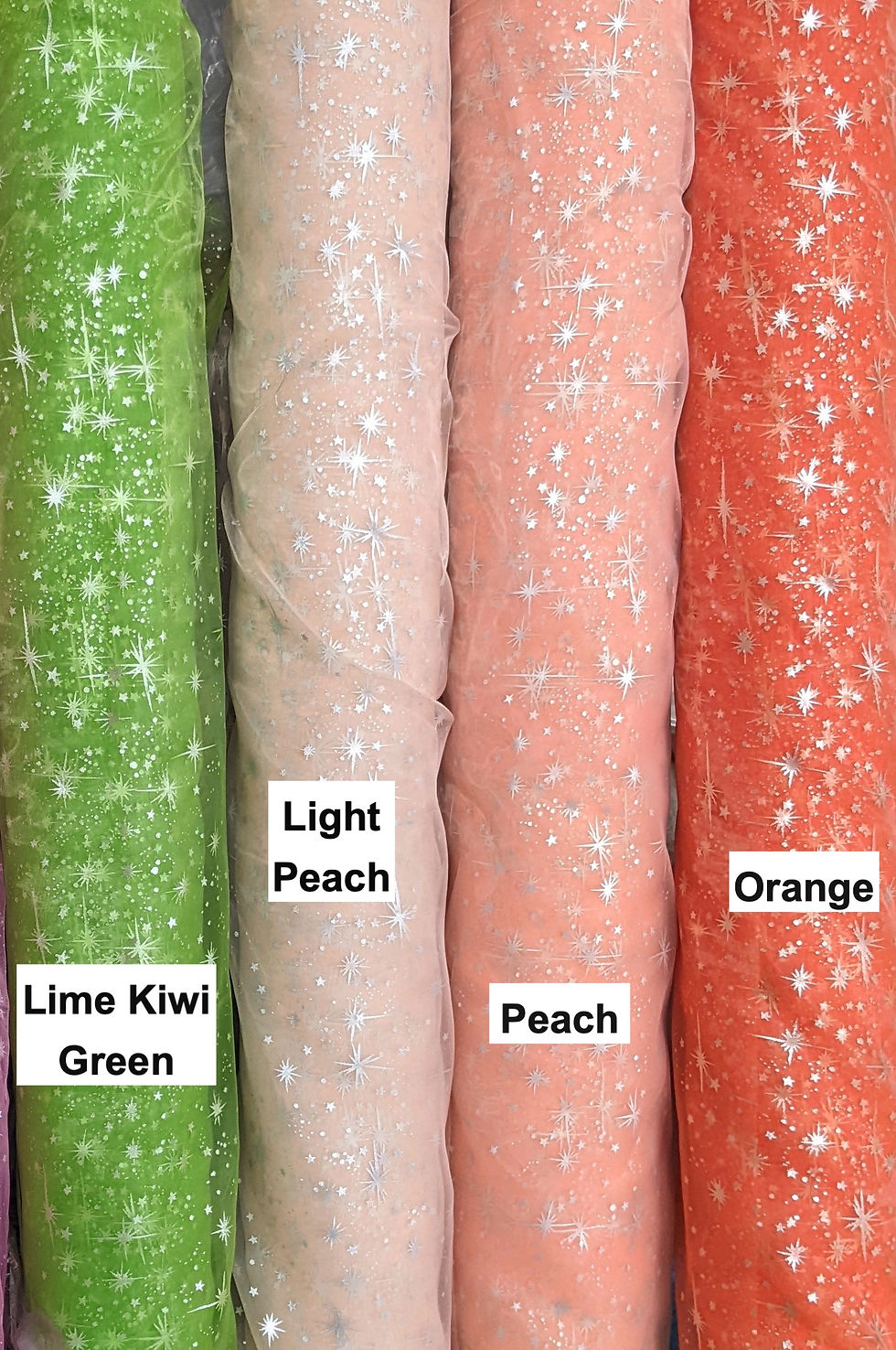 Miniatura: Foil Star - Organza