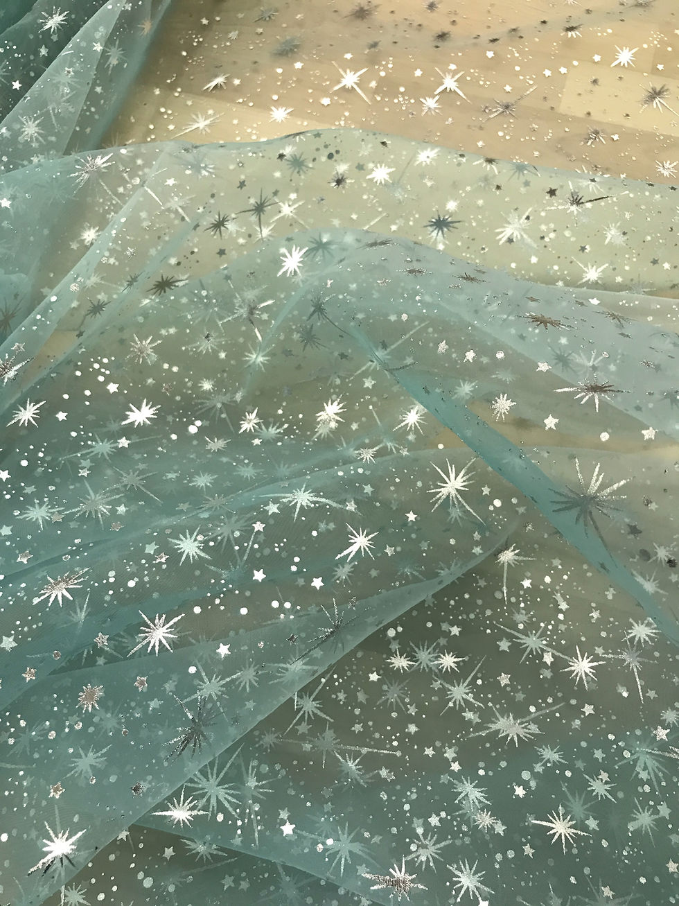 Miniatura: Foil Star - Organza