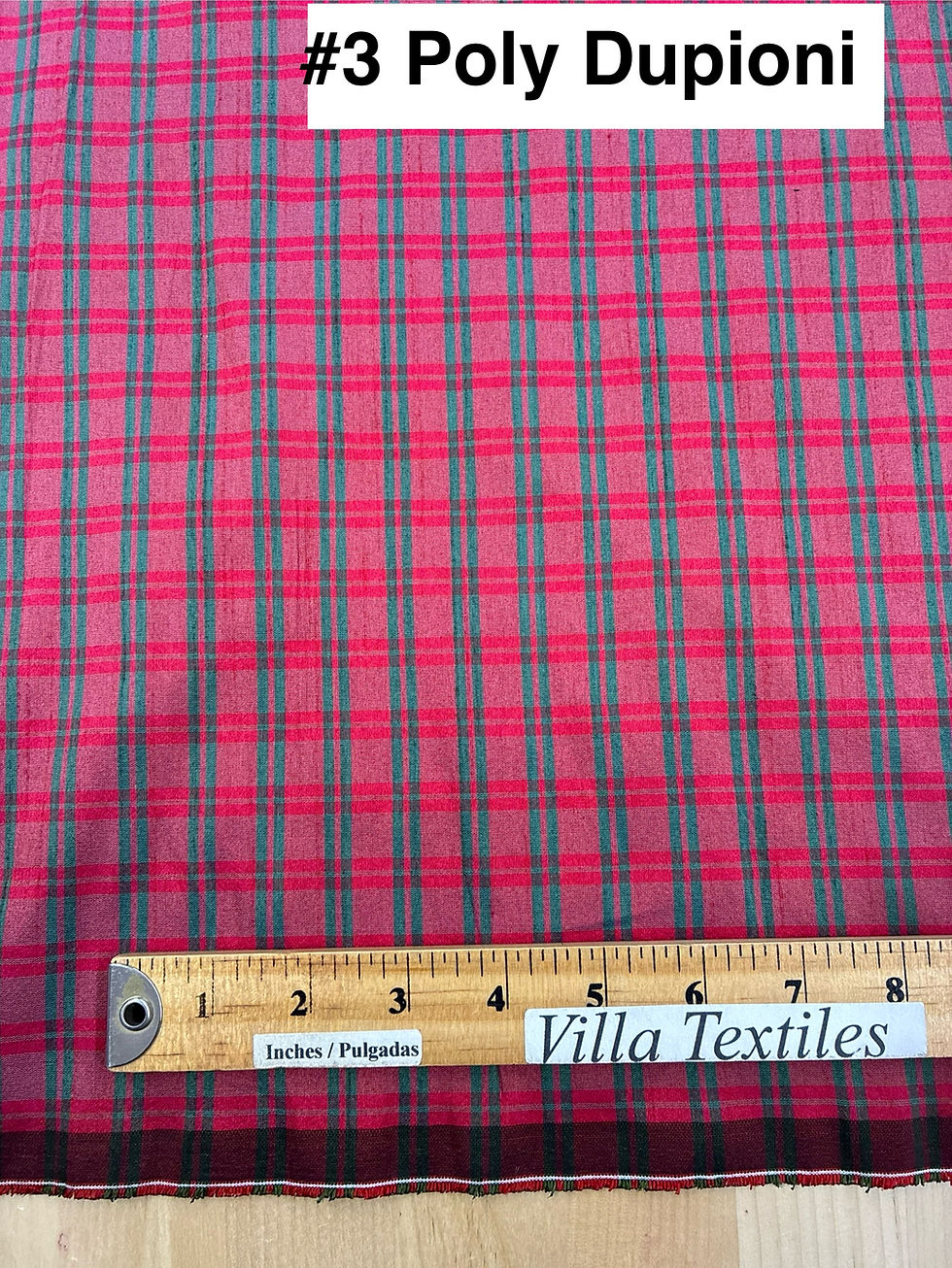 Miniatura: Christmas Plaid Fabric