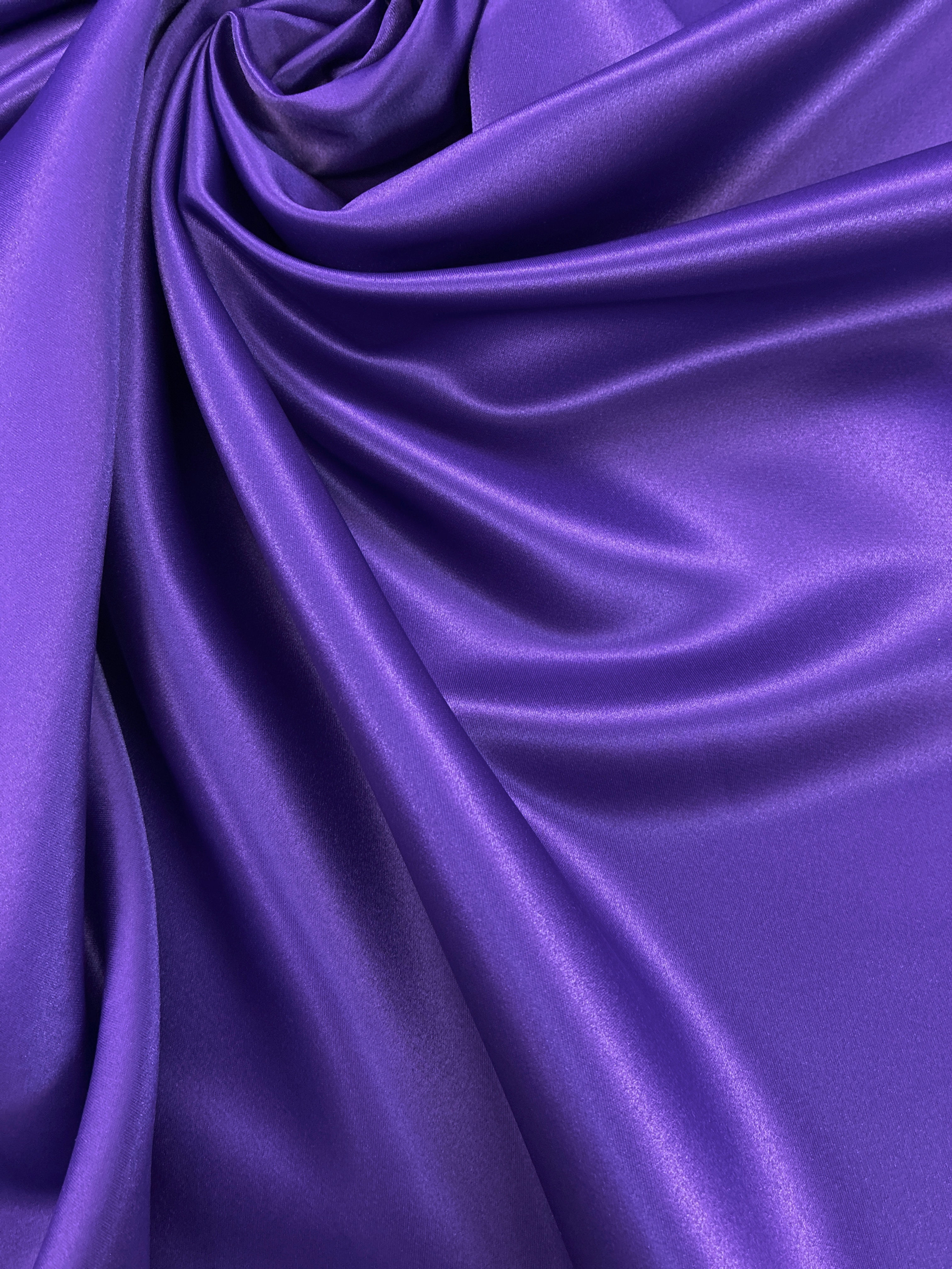 Dark Purple - Dull Satin (Peau de Soie)