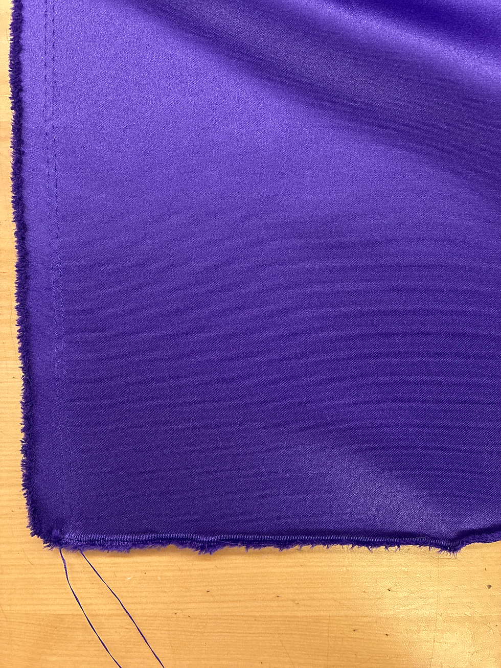 Thumbnail: Dark Purple - Dull Satin (Peau de Soie)