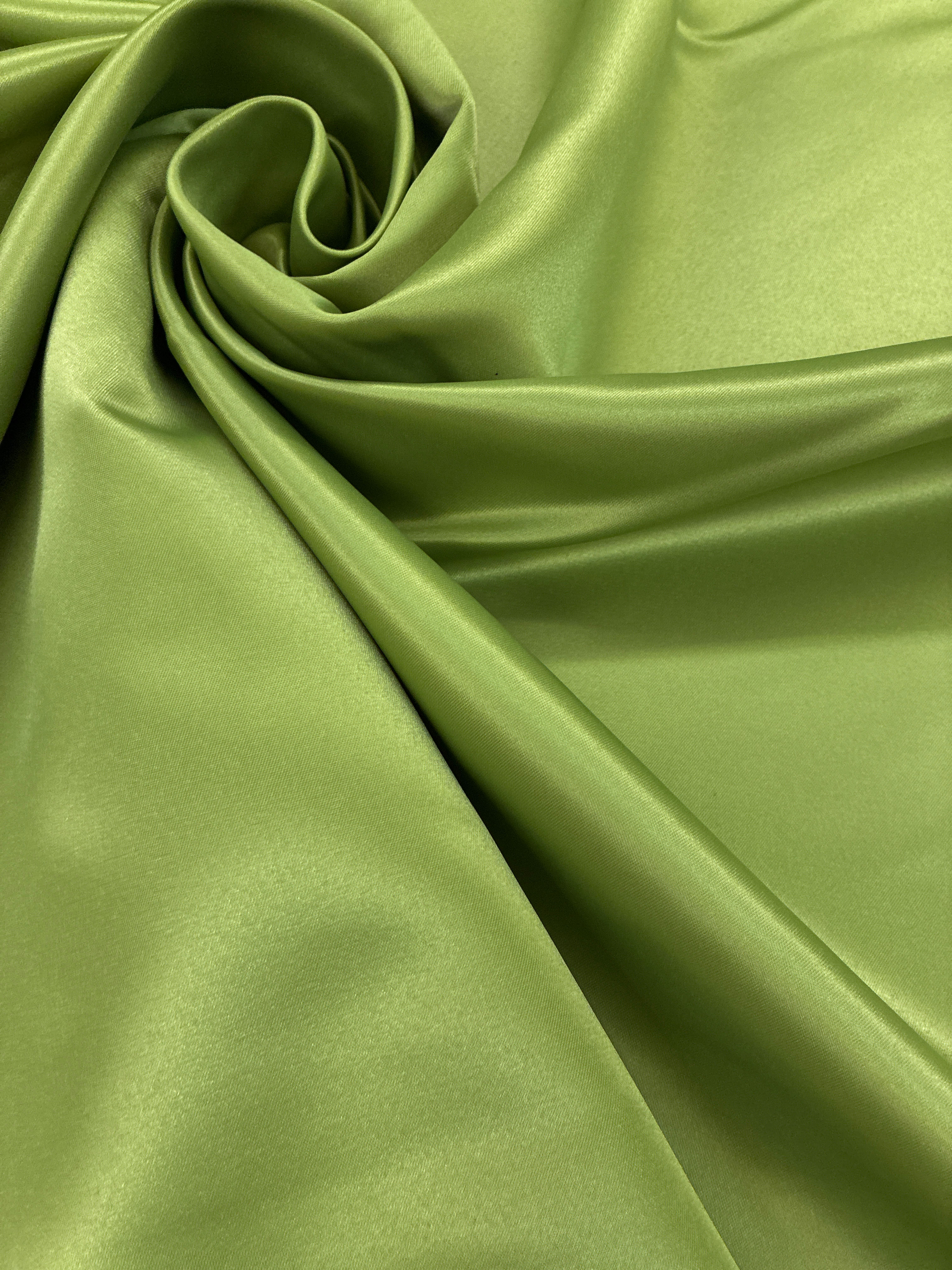 avocado color satin