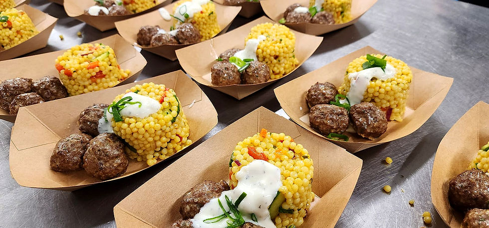 Catering of Meat Balls and Cous Cous