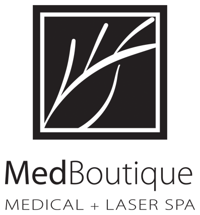 Clean, professional medical spa treatment room with neutral tones at Med Boutique - Aesthetic Injectables in Charlotte