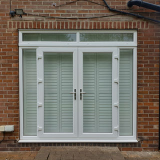 Plantation Shutters
tracked free flowing system allowing panels to be moved left or right, maximising space,
 privacy and light control.
Fitted in Wakefield