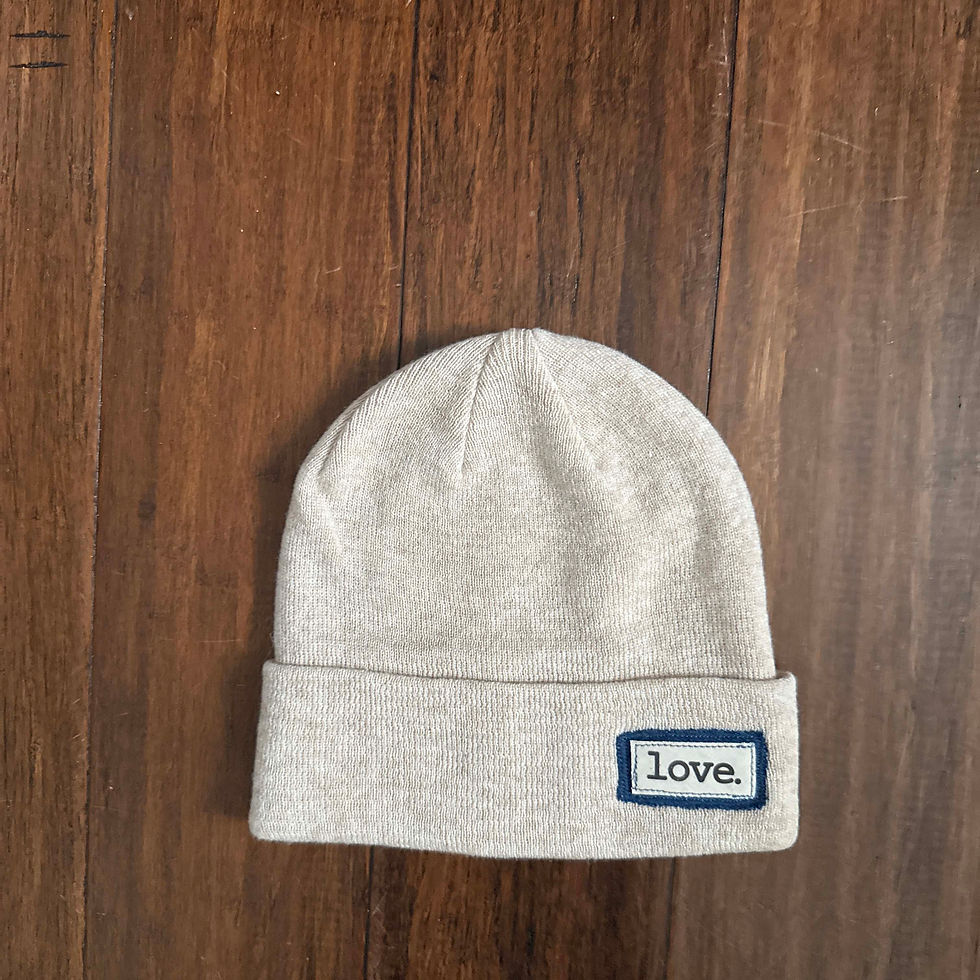 Thumbnail: Beanie Collection: Oatmeal&Purple&Green