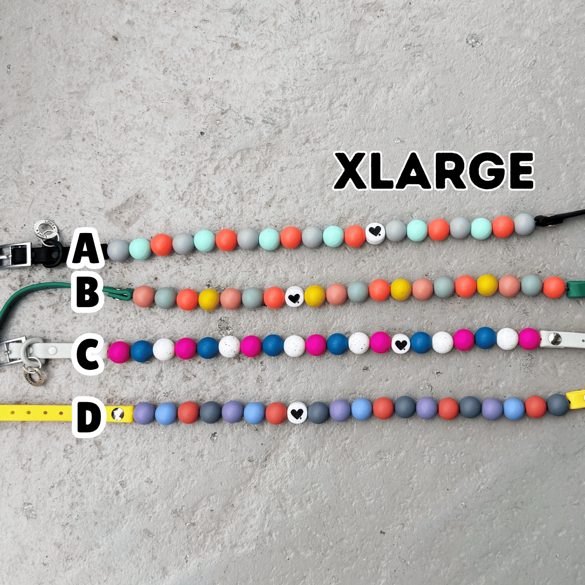 Silicone Bead Dog Collar (XL)