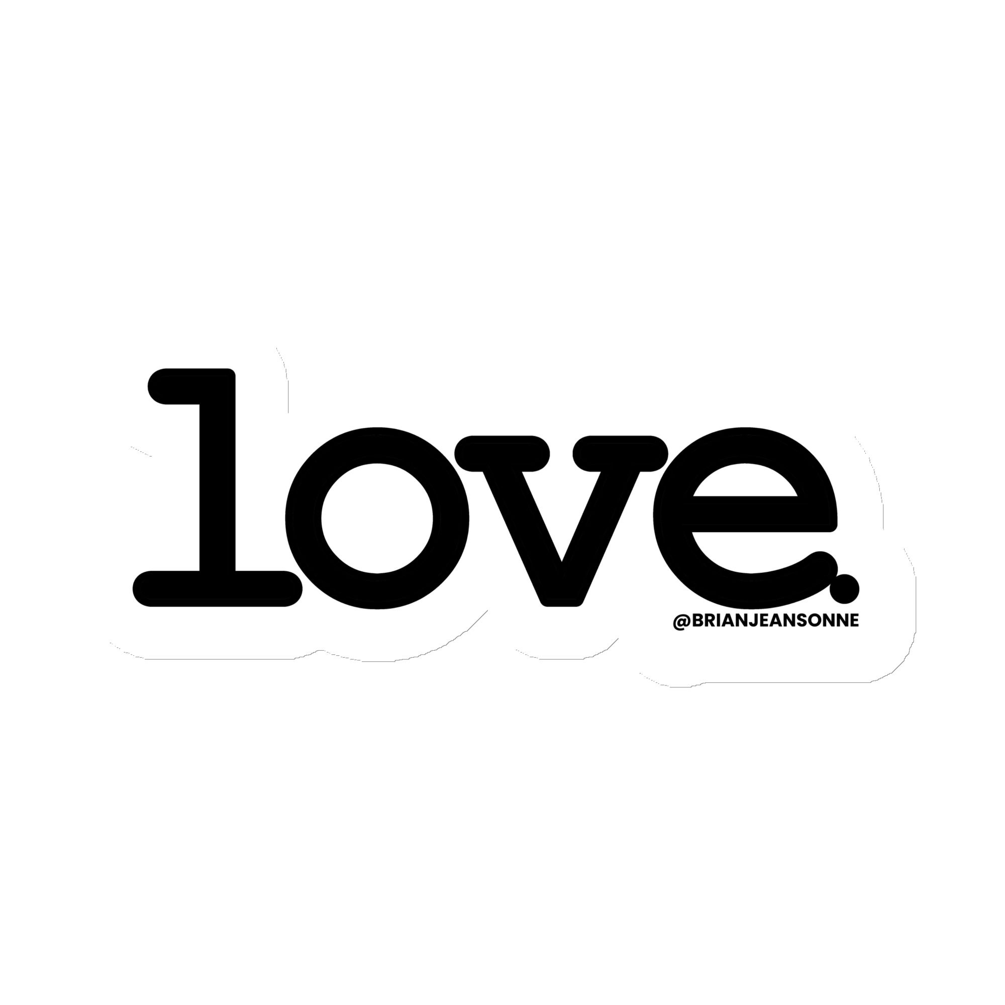 Love. Car Magnet - 6in