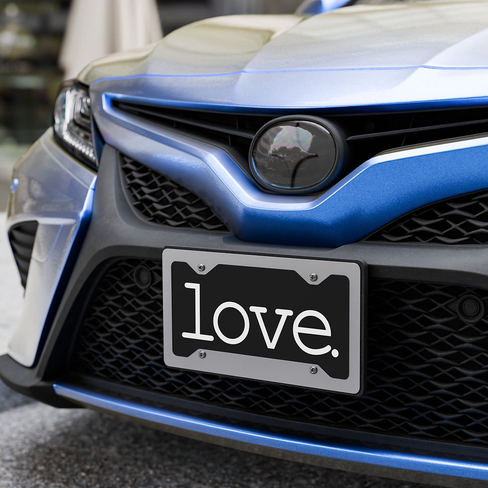 Thumbnail: love. vanity plate