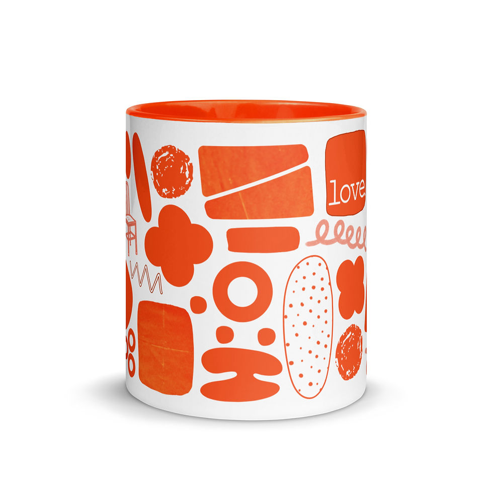 Thumbnail: Orange-Red Ceramic Mug