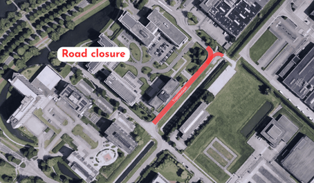 Wegafsluiting Tupolevlaan – zaterdag 2 en zondag 3 mei