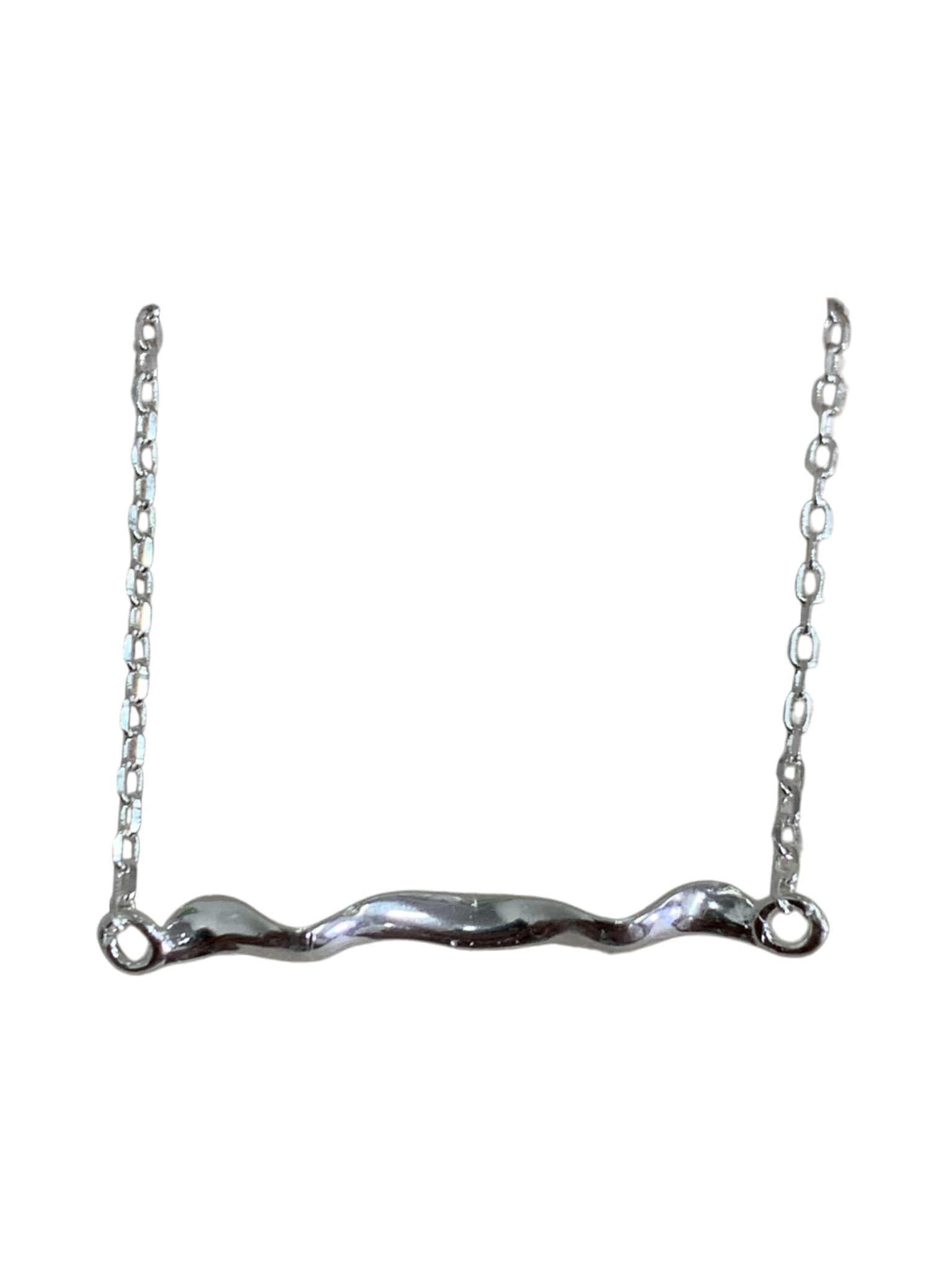 Organic Wave Bar Pendant Necklace 758