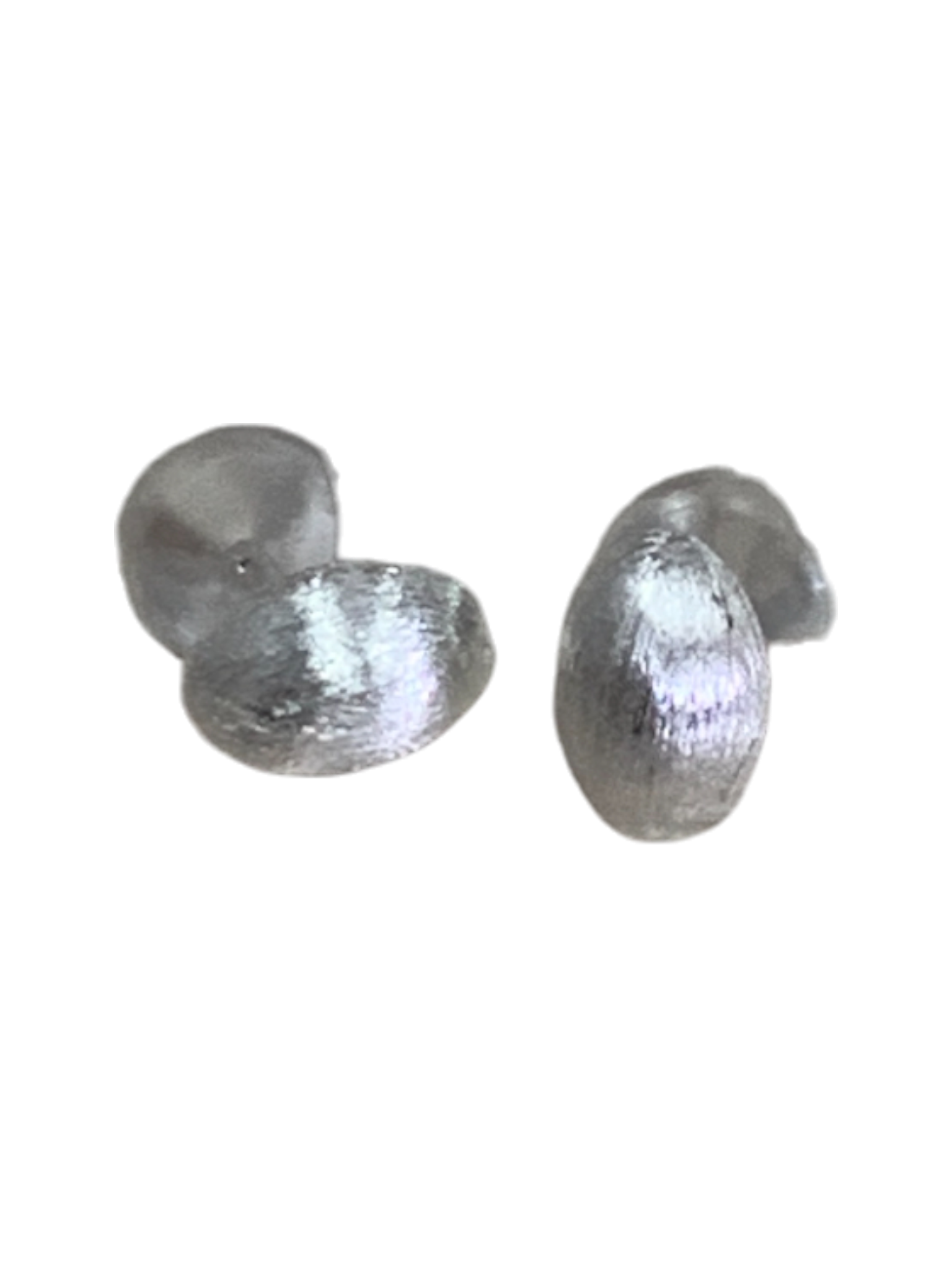 Tiny Matt Oval Stud Earrings 662