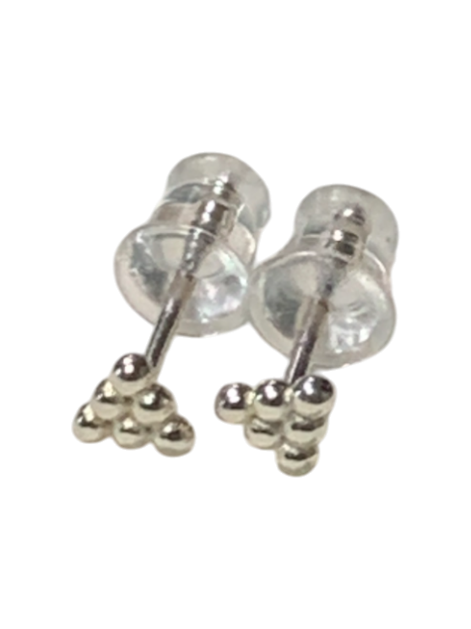 Triangle Shape Six Balls Studs