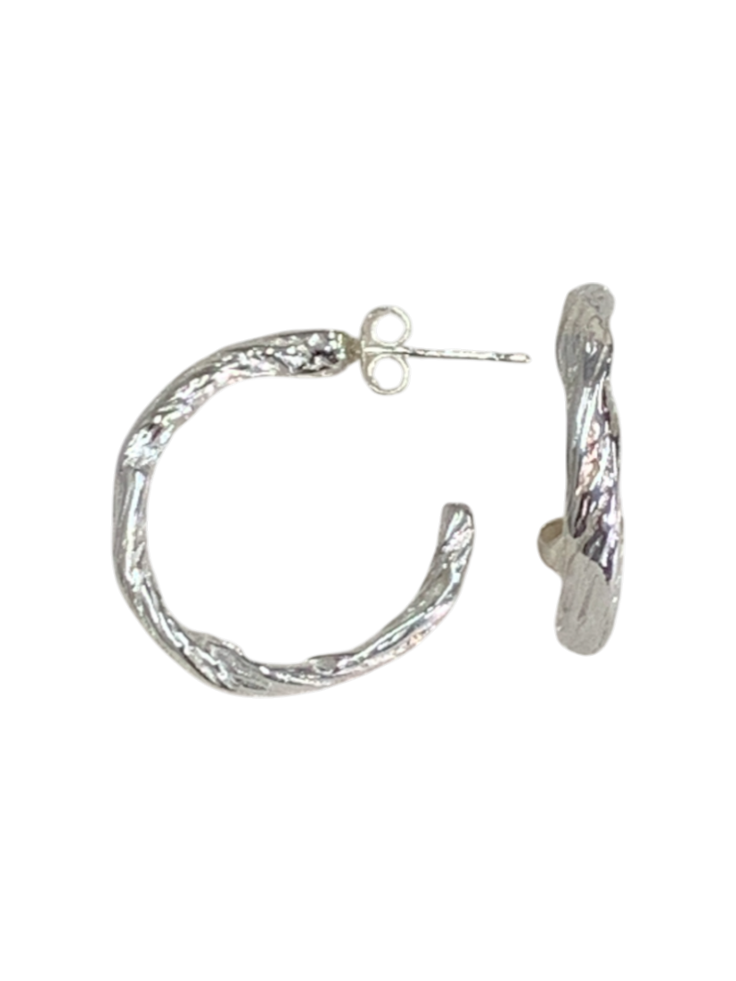 Organic Twisted Hoops
