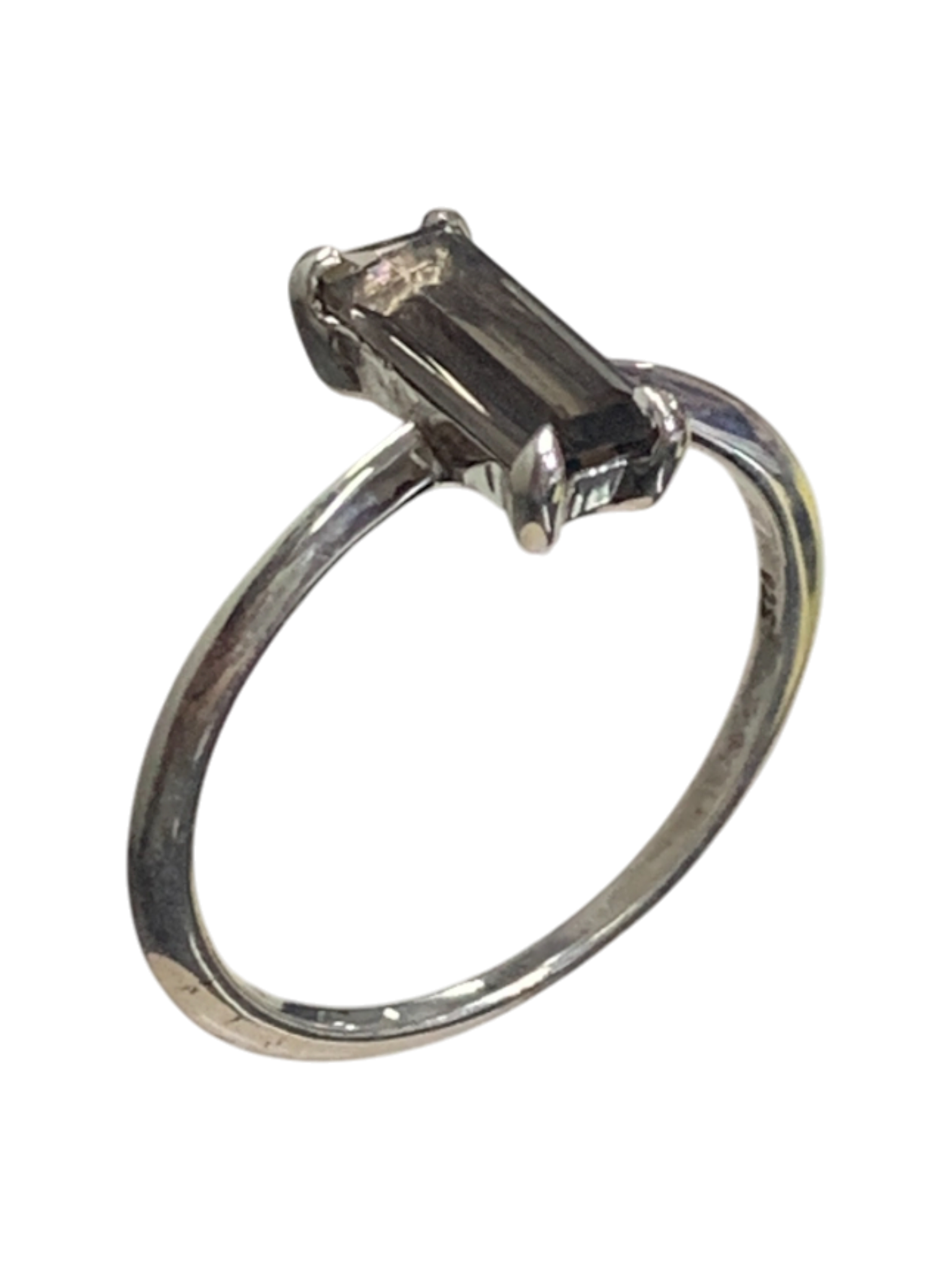 Smoky Quartz Square Setting Ring 496
