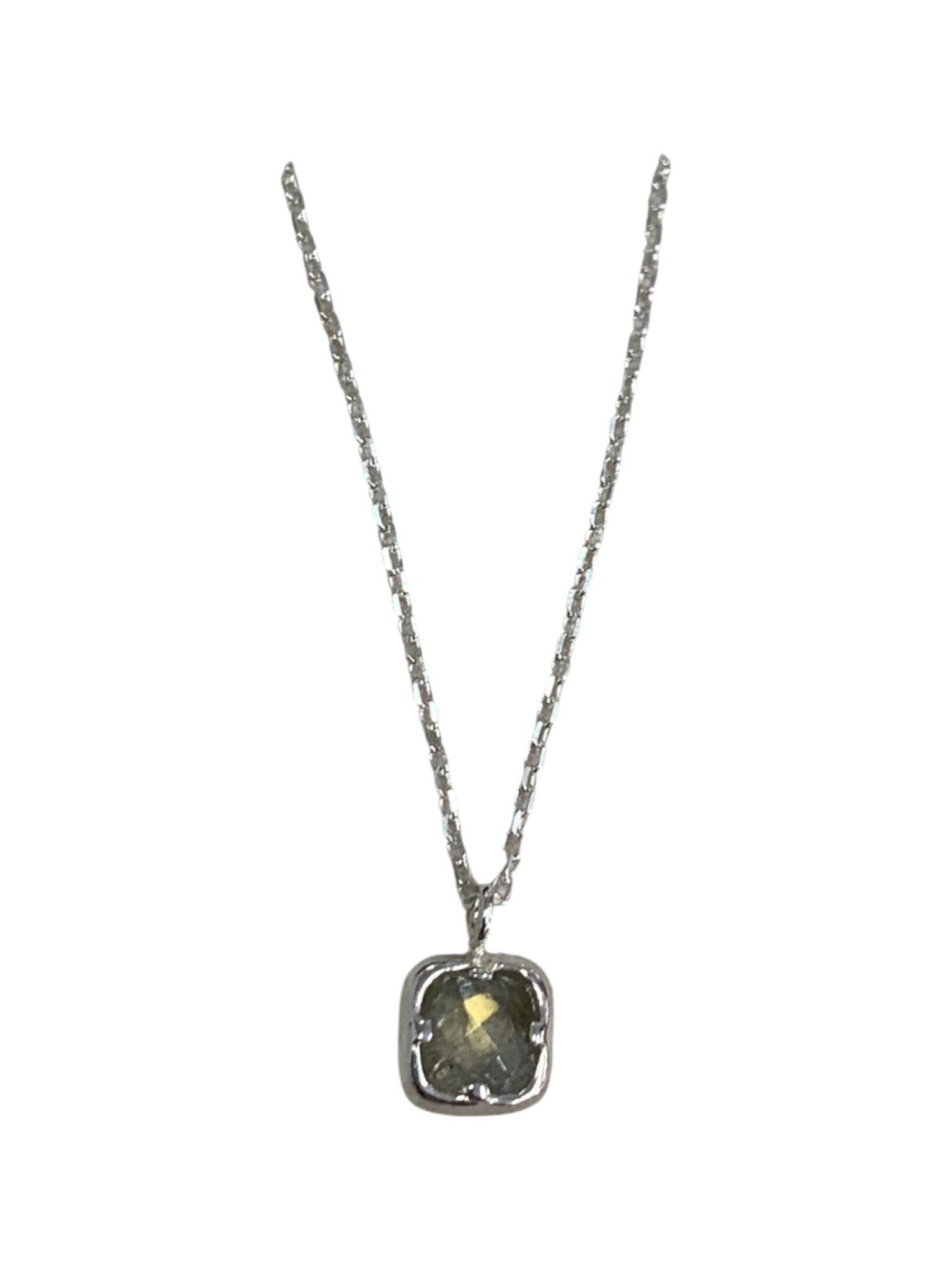 Decent Square Tight Labradorite Necklace 670