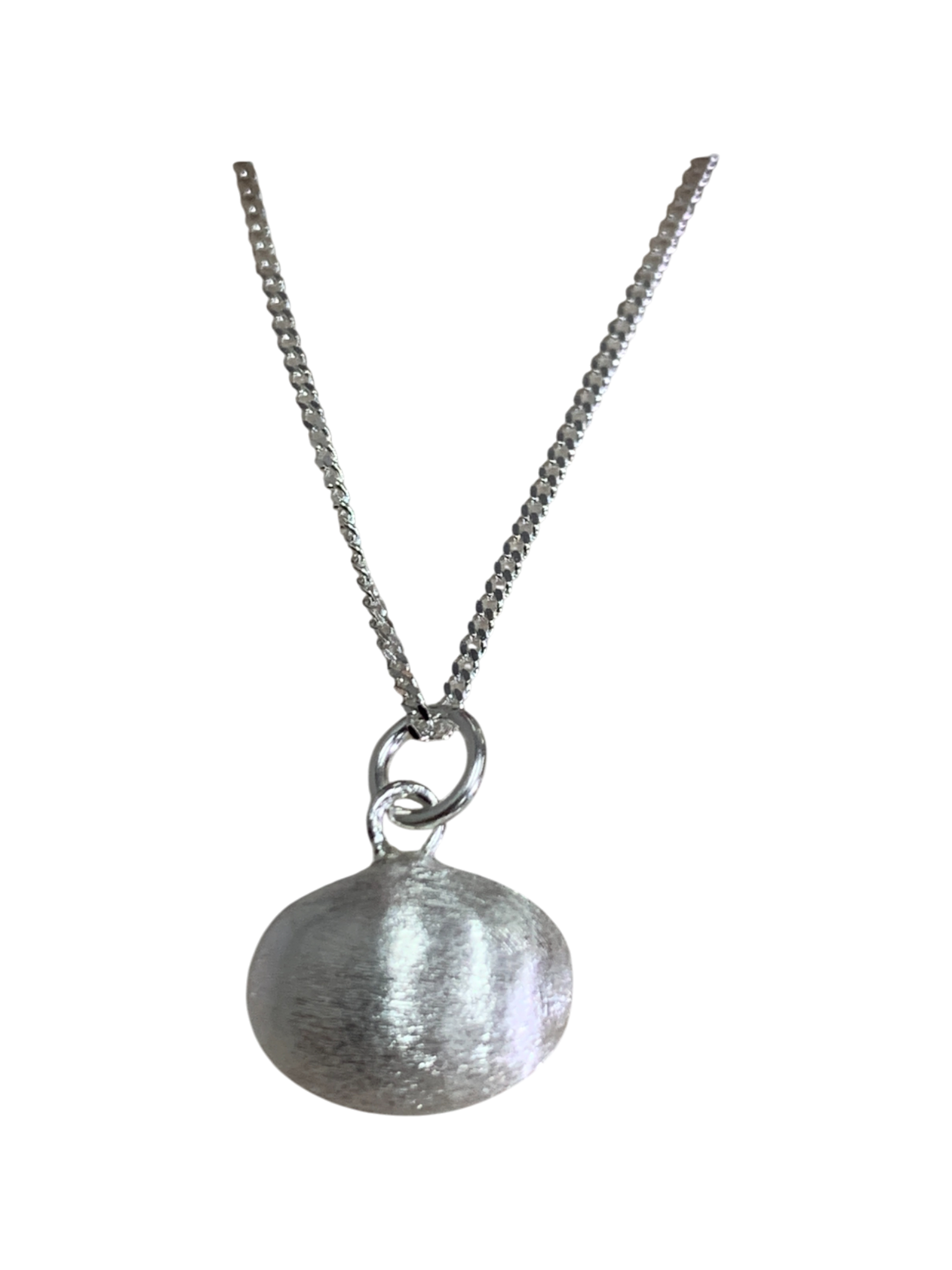 Matt Organic Onion Pendant Necklace 627