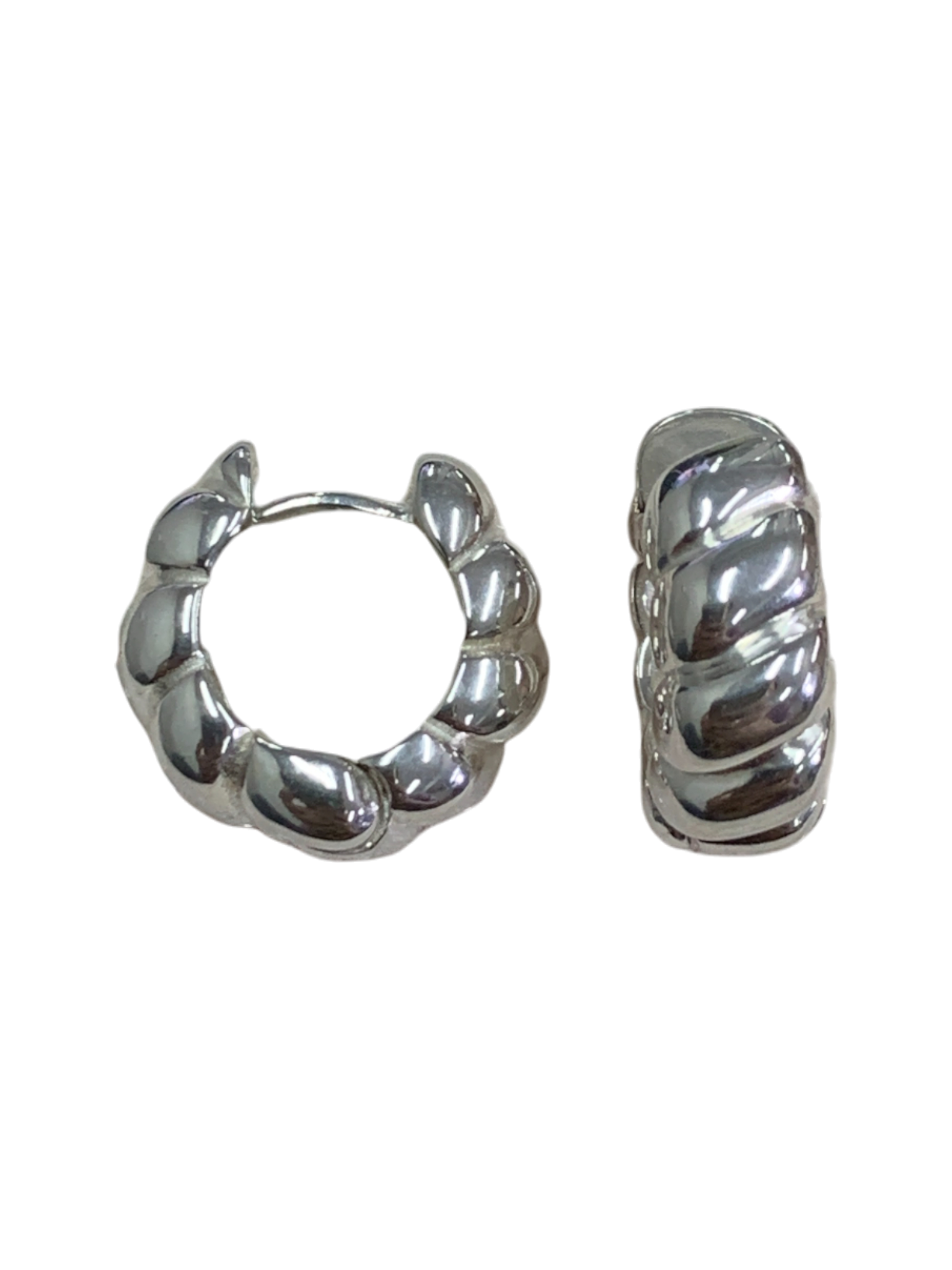 Bold Patterned Hoop Earrings 612