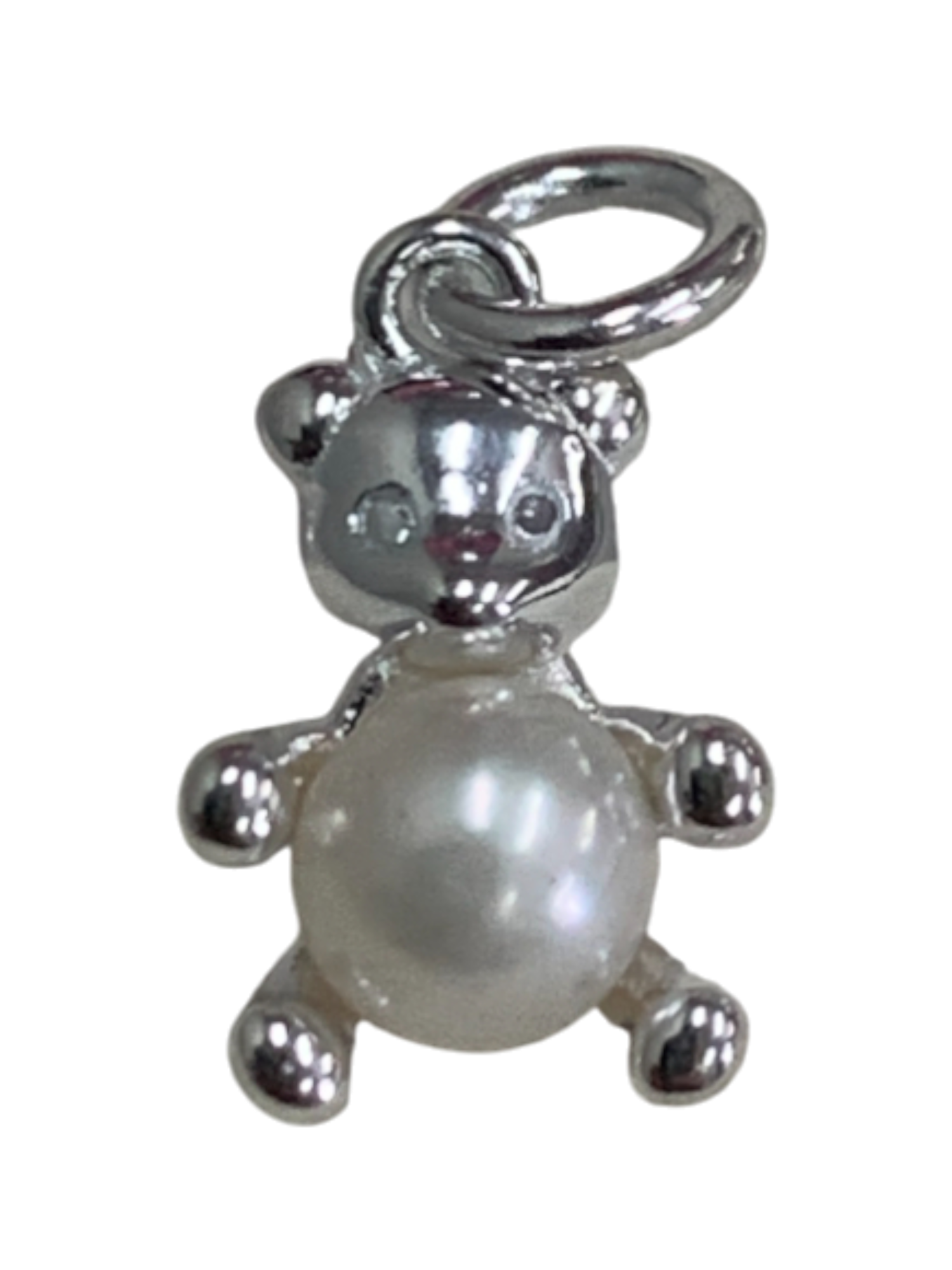 Teady Bear Pearl Charm