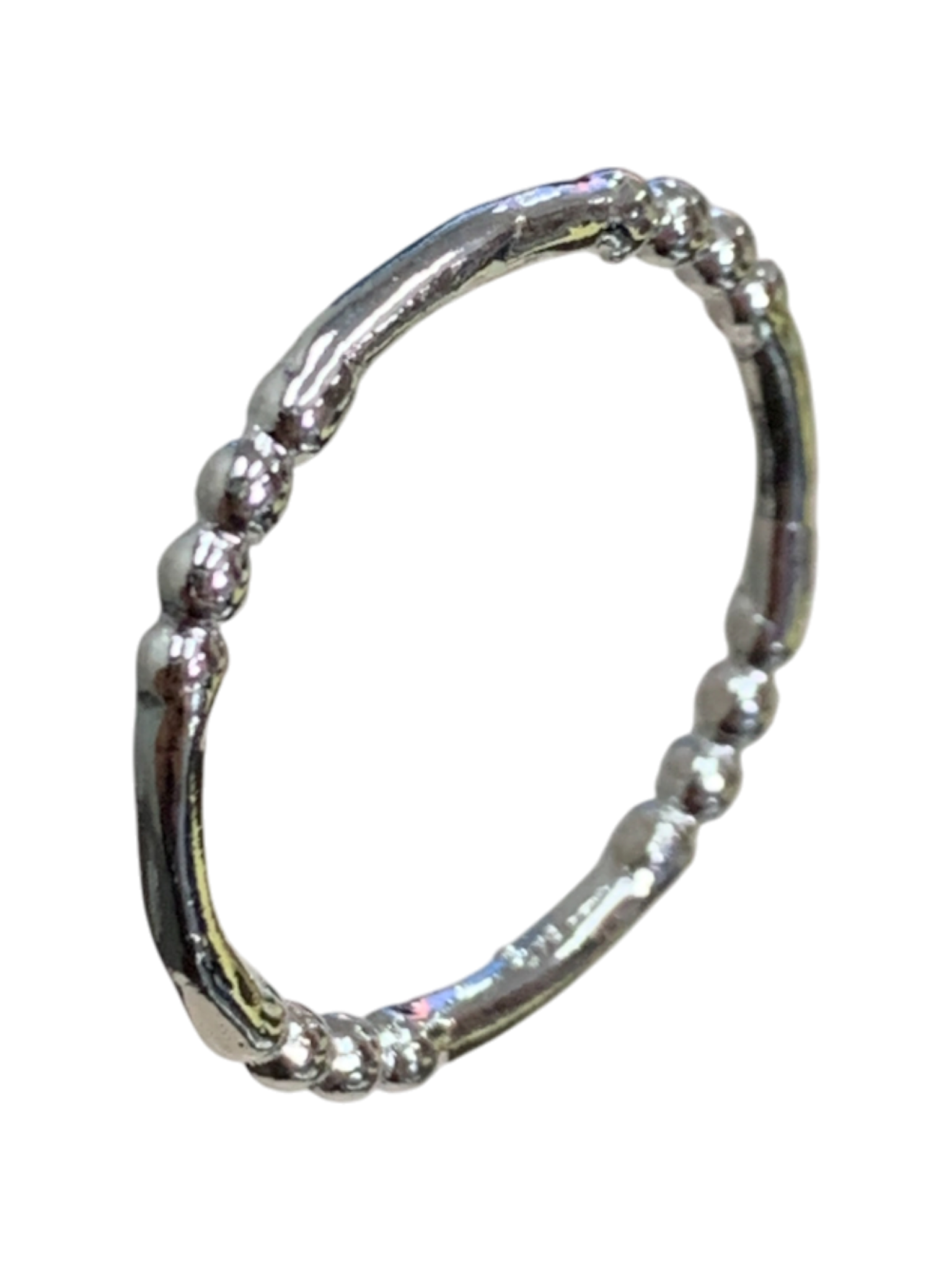 Three Balls Pattern Band Ring 564