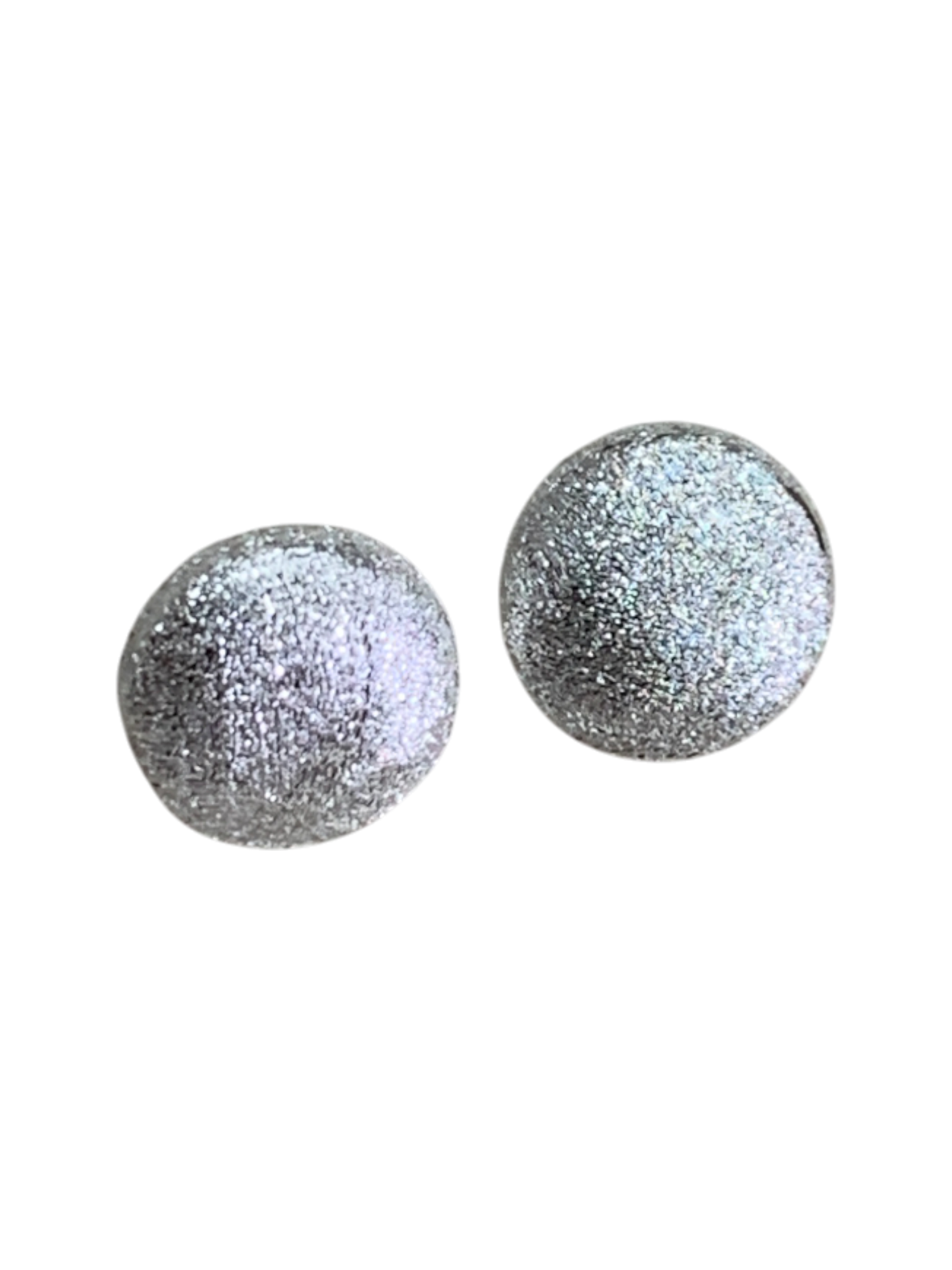 Matt Flat Round Stud Earrings 7.5