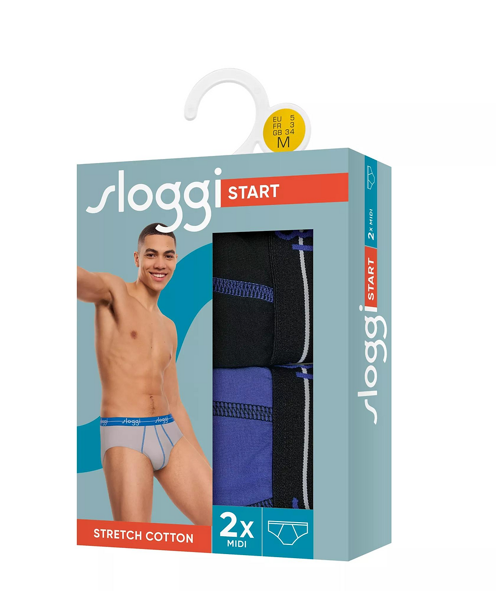 Miniatură: Set 2 Chiloti Sloggi Men Start Midi C2P Box