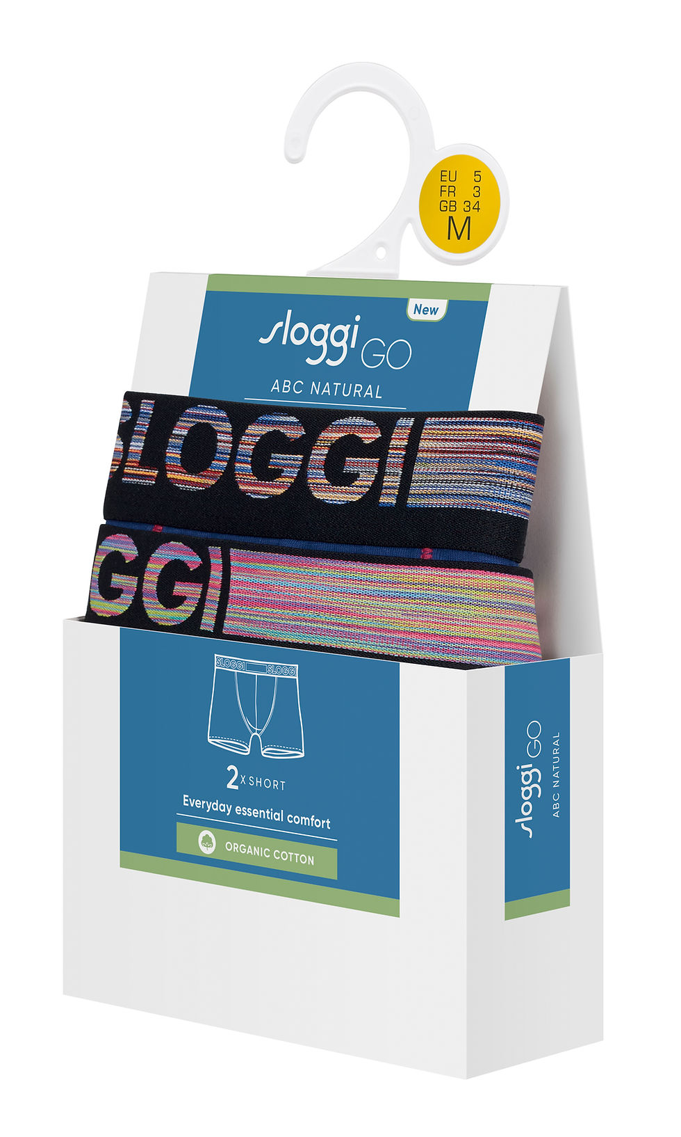 Miniatură: Set 2 Chiloti Sloggi Men Go Abc Natural H Short C2
